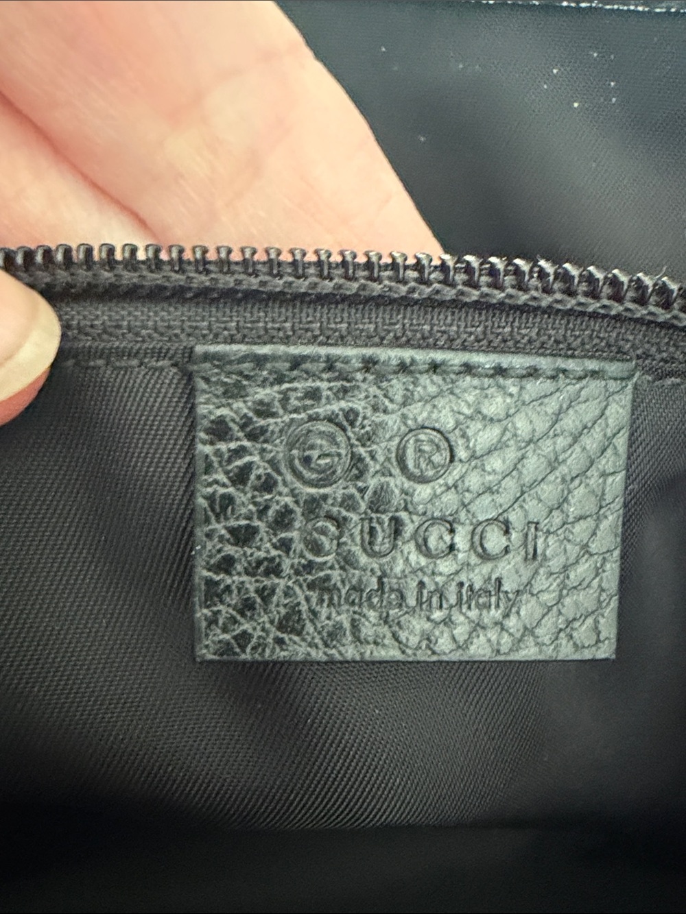 Gucci Black GG Nylon Messenger Bag with Leather Trim - Picture 9 of 13